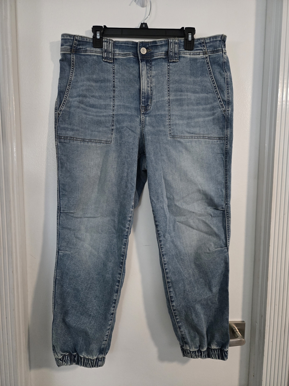 Torrid Light Blue Boyfriend Jogger Jeans with Elastic Cuffs